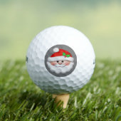 Frohe Weihnachten mit dem Gesicht des Weihnachtsma Golfball (Insitu T-Shirt)
