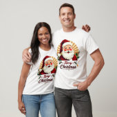 Frohe Weihnachten mit dem Weihnachtsmann T-Shirt (Unisex)
