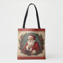 Frohe Weihnachten mit dem Weihnachtsmann Tasche