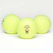 Frohe Weihnachten mit dem Weihnachtsmann Tennisbälle (Multi)
