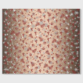 Frohe Weihnachten mit dem Weihnachtsmann und mehr Geschenkpapier (Flach)