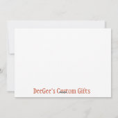 Frohe Weihnachten mit den Kleidern des Weihnachtsm (Rückseite)