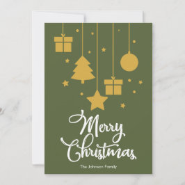 Frohe Weihnachten mit den Vorträgen dunkelös grün