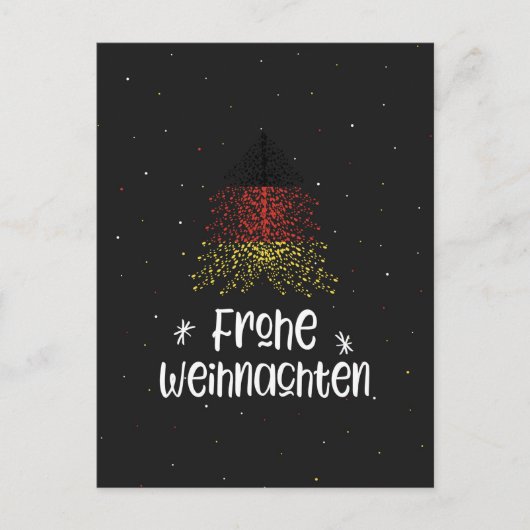 Frohe Weihnachten mit deutscher Flagge (Vorderseite)