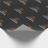 Frohe Weihnachten mit deutscher Flagge Geschenkpapier (Ecke)