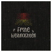 Frohe Weihnachten mit deutscher Flagge Stoff (Nahaufnahme)