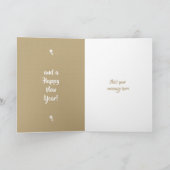 Frohe Weihnachten mit einem niedlichen Schneemann  (Innenseite)