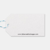 Frohe Weihnachten mit einem Tupfenmuster Geschenkanhänger (Rückseite Horizontal)