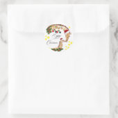 Frohe Weihnachten mit einer liebevollen Familie vo Runder Aufkleber (Tasche)