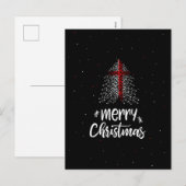 Frohe Weihnachten mit englischer Flagge (Vorne/Hinten)