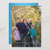 Frohe Weihnachten mit familiärem Foto (Vorne/Hinten)