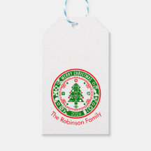 Frohe Weihnachten mit Familiennamen