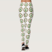 Frohe Weihnachten mit Familiennamen Leggings (Rückseite)