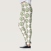 Frohe Weihnachten mit Familiennamen Leggings (Links)