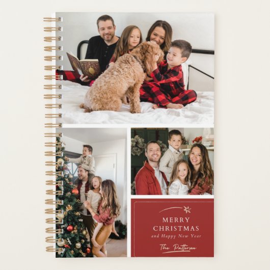 Frohe Weihnachten mit fröhlichem Familienplaner Planer (Vorderseite)