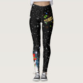 Frohe Weihnachten mit Funky Frosty Snowman Leggings (Vorderseite)