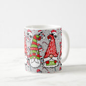 Frohe Weihnachten mit Geschenken mit Candy Canes Kaffeetasse (VorderseiteRechts)