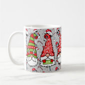 Frohe Weihnachten mit Geschenken mit Candy Canes Kaffeetasse (Links)