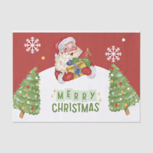 Frohe Weihnachten mit Geschenken Seidenpapier