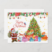 Frohe Weihnachten mit Geschenken und Weihnachtsbau (Vorne/Hinten)