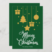 Frohe Weihnachten mit Geschenkgutschein (Vorne/Hinten)