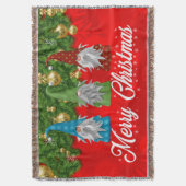 Frohe Weihnachten mit Gnome Decke (Vorderseite Vertikal)
