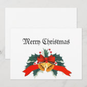 Frohe Weihnachten mit Gold Bells (Vorne/Hinten)