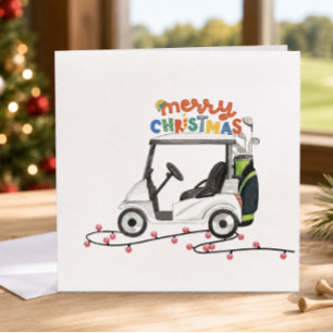 Frohe Weihnachten mit Golf-Taschenwagen für Go