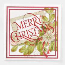 Frohe Weihnachten mit grünem Florals-Kissen