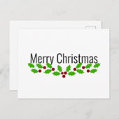 Frohe Weihnachten mit Holly (Vorne/Hinten)