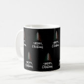 Frohe Weihnachten mit irischer Flagge Kaffeetasse (Vorderseite Links)