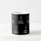 Frohe Weihnachten mit irischer Flagge Kaffeetasse (Mittel)