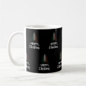 Frohe Weihnachten mit irischer Flagge Kaffeetasse (Links)