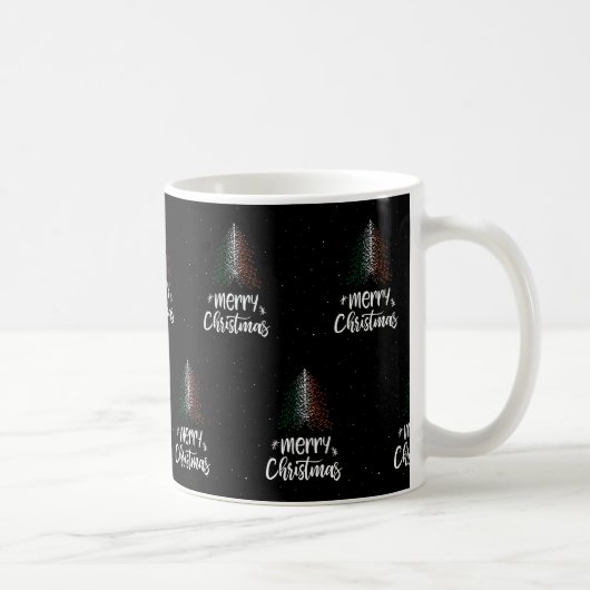 Frohe Weihnachten mit irischer Flagge Kaffeetasse (Rechts)