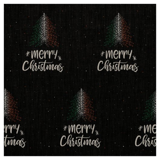 Frohe Weihnachten mit irischer Flagge Stoff (Muster)