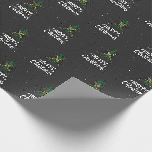 Frohe Weihnachten mit Jamaika-Flagge Geschenkpapier (Ecke)