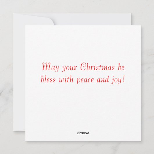 Frohe Weihnachten mit Kardinälen im Kraut (Rückseite)