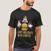 Frohe Weihnachten mit Käse T-Shirt (Vorderseite)