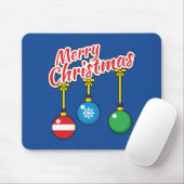 Frohe Weihnachten mit knallenden Balls Mousepad (Mit Mouse)