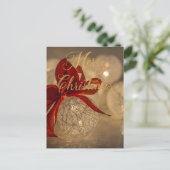 Frohe Weihnachten mit leichten Kugeln (Stehend Vorderseite)