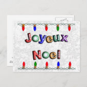 Frohe Weihnachten mit Lichtern von Weihnachten (Vorne/Hinten)