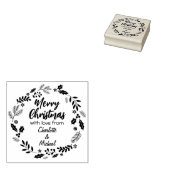 Frohe Weihnachten mit Liebe aus (Brauch), Gummistempel (Stempel)