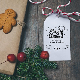 Frohe Weihnachten mit Liebe, Couple Tag Gummistempel