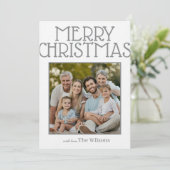 Frohe Weihnachten mit Liebe Familienname Personali (Stehend Vorderseite)