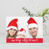 Frohe Weihnachten mit Liebe Foto Urlaub (Stehend Vorderseite)