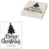 Frohe Weihnachten mit Liebe, große Familie Gummistempel (Stempel)