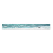 Frohe Weihnachten mit Liebe Ocean Satin Ribbon Satinband (Vorderseite)