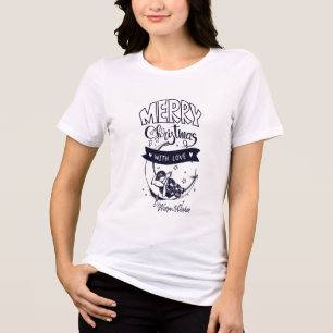 Frohe Weihnachten mit Liebe; Schlafengel auf dem M Tri-Blend Shirt