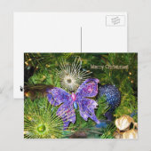 Frohe Weihnachten mit lila (Vorne/Hinten)