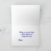 Frohe Weihnachten mit Lit Trees Dankeschön Karte (Innenseite)